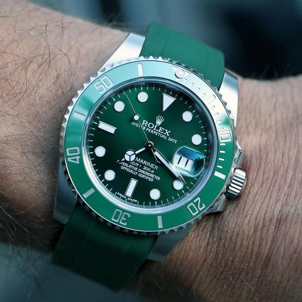 Rolex hulk green rubber strap Outlet