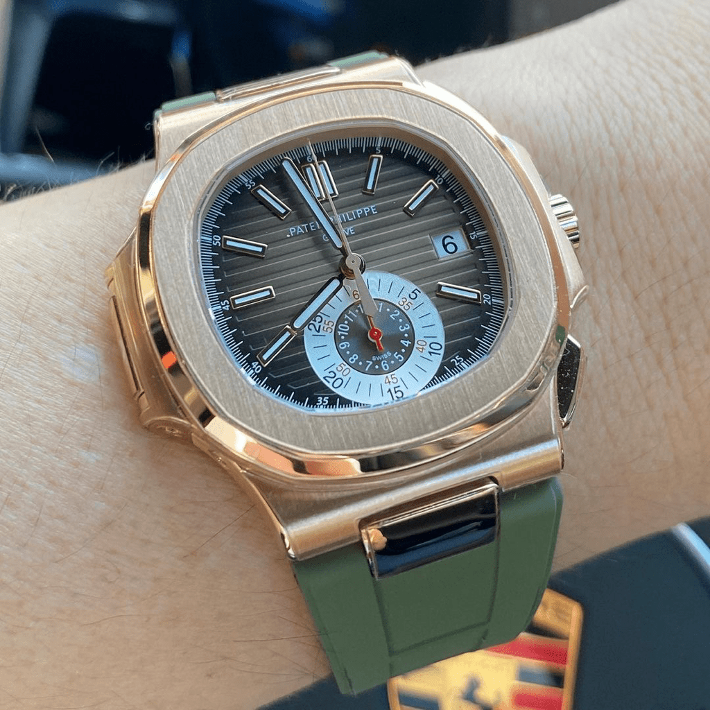 Patek philippe nautilus rubber band best sale