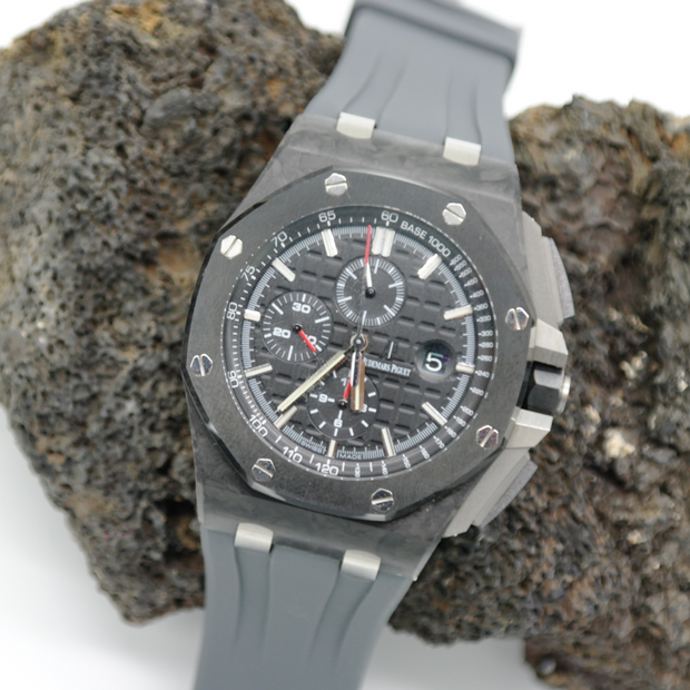 Tempomat Madrid  affordable luxury watch accessories, 44mm grey rubber straps for audemars piguet royal oak offshore 
