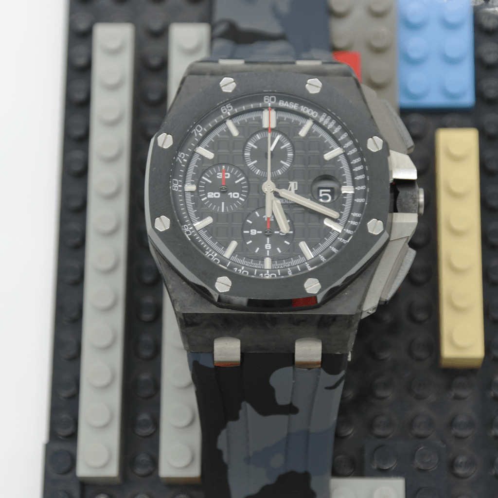 Grey Camo Rubber Strap for AP 44mm - Tempomat Madrid