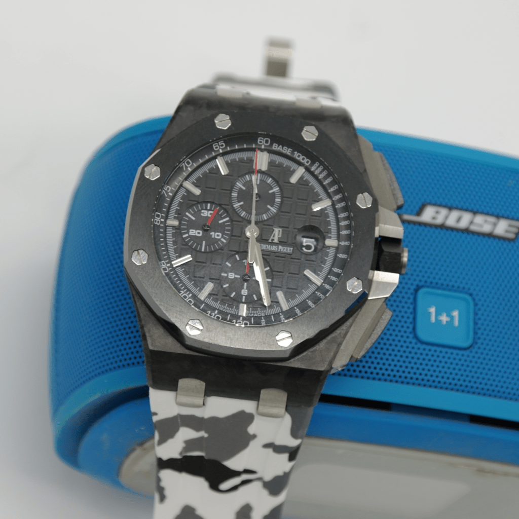 White Camo Rubber Strap for AP 44mm - Tempomat Madrid