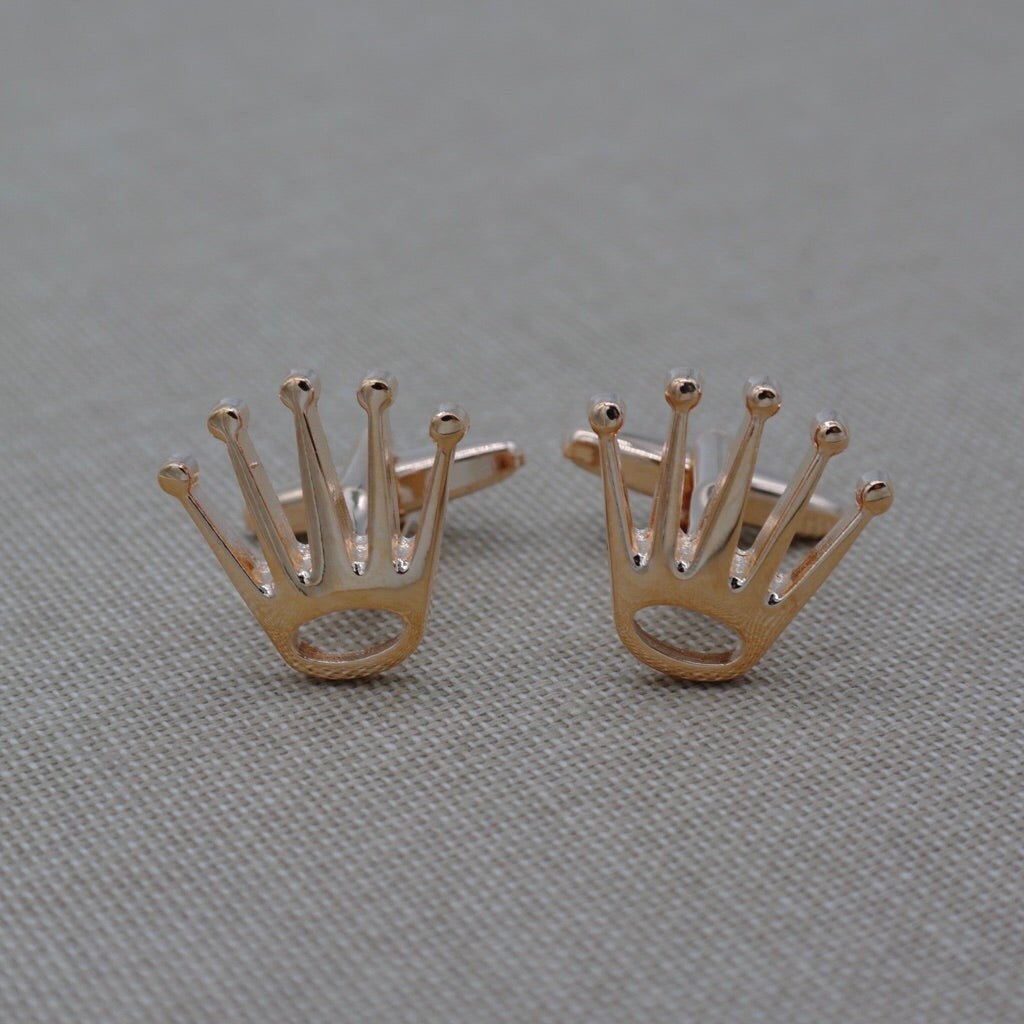 Gemelos corona oro rosa - Tempomat Madrid