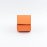 Tempomat Madrid, Orange camouflage Saffiano leather watch roll for collectors