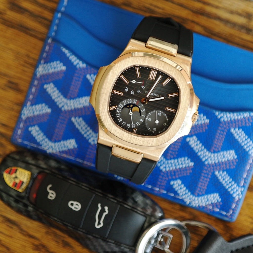 フライトＵＰ Brown-Alligator-Patek-Nautilus