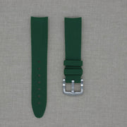 Tempomat Madrid  affordable luxury watch accessories, 21mm curved ended fitted black green strap for rolex and omega