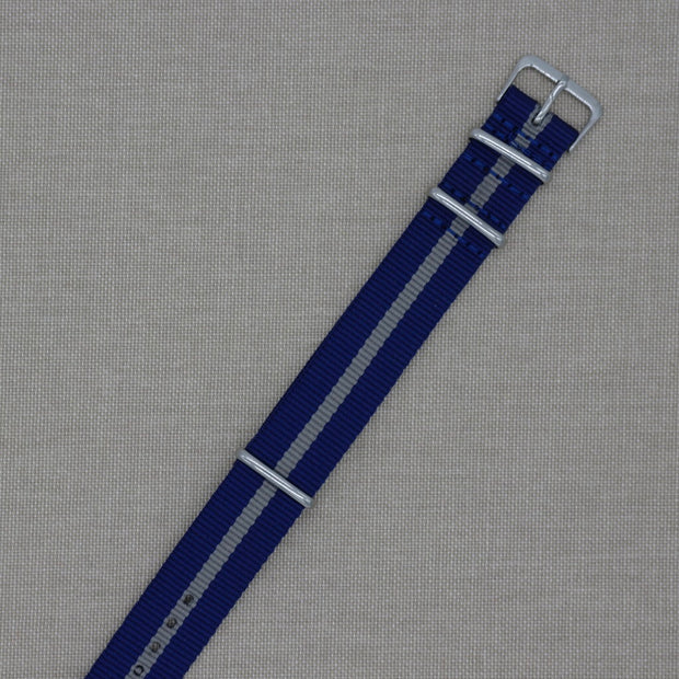 Tempomat Madrid, Blue Grey Nato Strap for Rolex & Omega, 20mm universal fit
