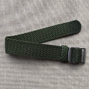 Tempomat Madrid, Military Green Perlon Strap for Rolex & Omega, 20mm universal fit
