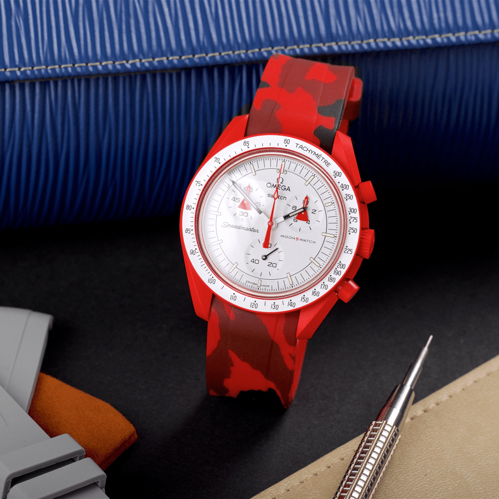 Correa de caucho curva 20mm Roja Camo- Tempomat Madrid