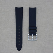 Tempomat Madrid  affordable luxury watch accessories, 21mm curved ended fitted black rubber strap for rolex and omega