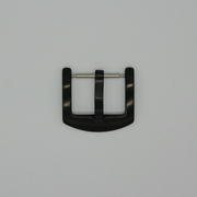 Tempomat Madrid  affordable luxury watch accessories, stailess steel quality buckle made to fit our 20mm curved ended Straps for rolex & omega - Black PVD Stainless Steel - 18mm width, 3mm tongue