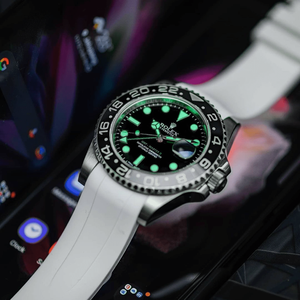 Correa de Caucho Curvada Blanca 20mm - Tempomat Madrid