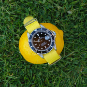 Tempomat Madrid, Yellow Nato Strap for Rolex & Omega, 20mm universal fit