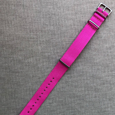 Tempomat Madrid, Pink Nato Strap for Rolex & Omega, 20mm universal fit