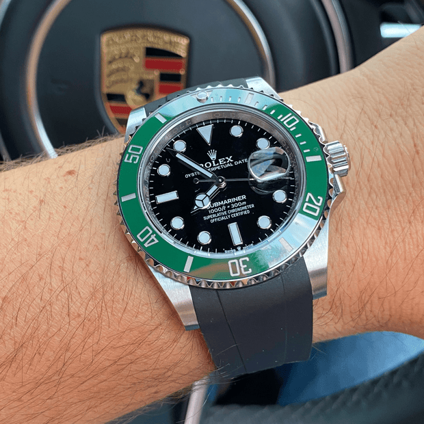 Omega rubber 2025 strap 21mm