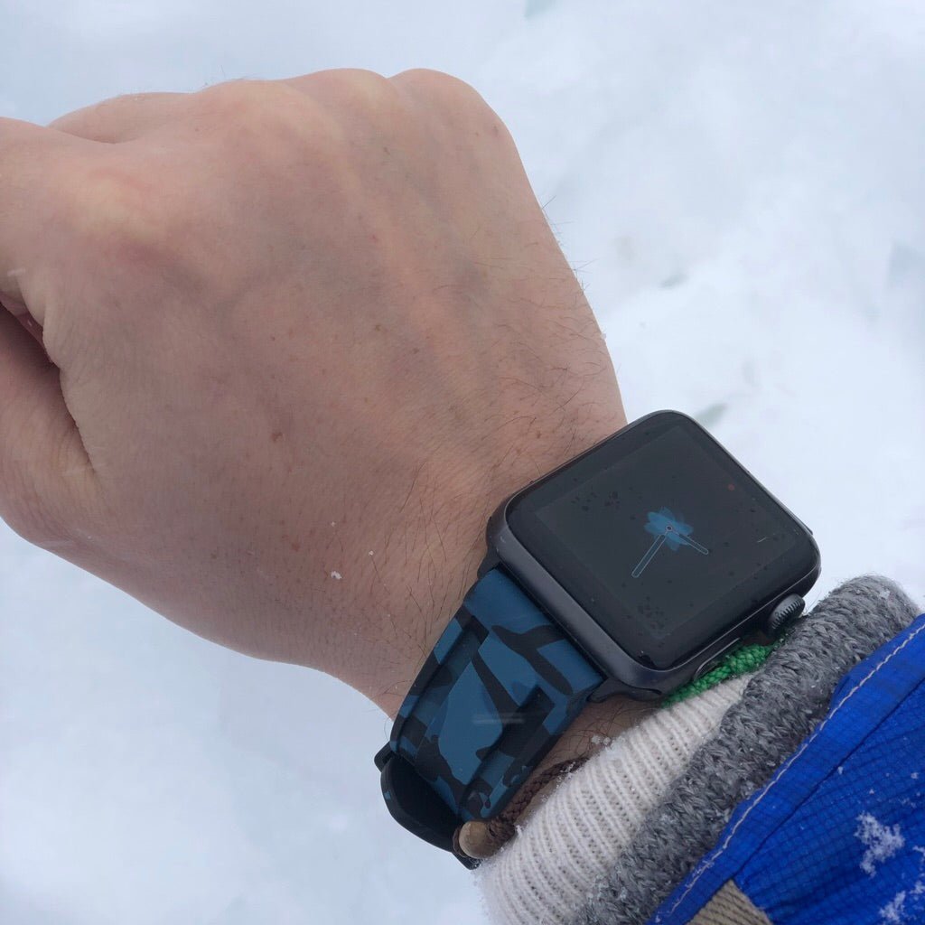 Correa de caucho Camo Azul - iwatch - Tempomat Madrid