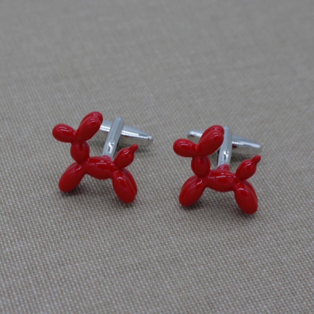 Red Balloon dog Cufflinks - Tempomat Madrid
