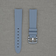 Tempomat Madrid  affordable luxury watch accessories, 21mm curved ended fitted grey rubber strap for rolex and omega