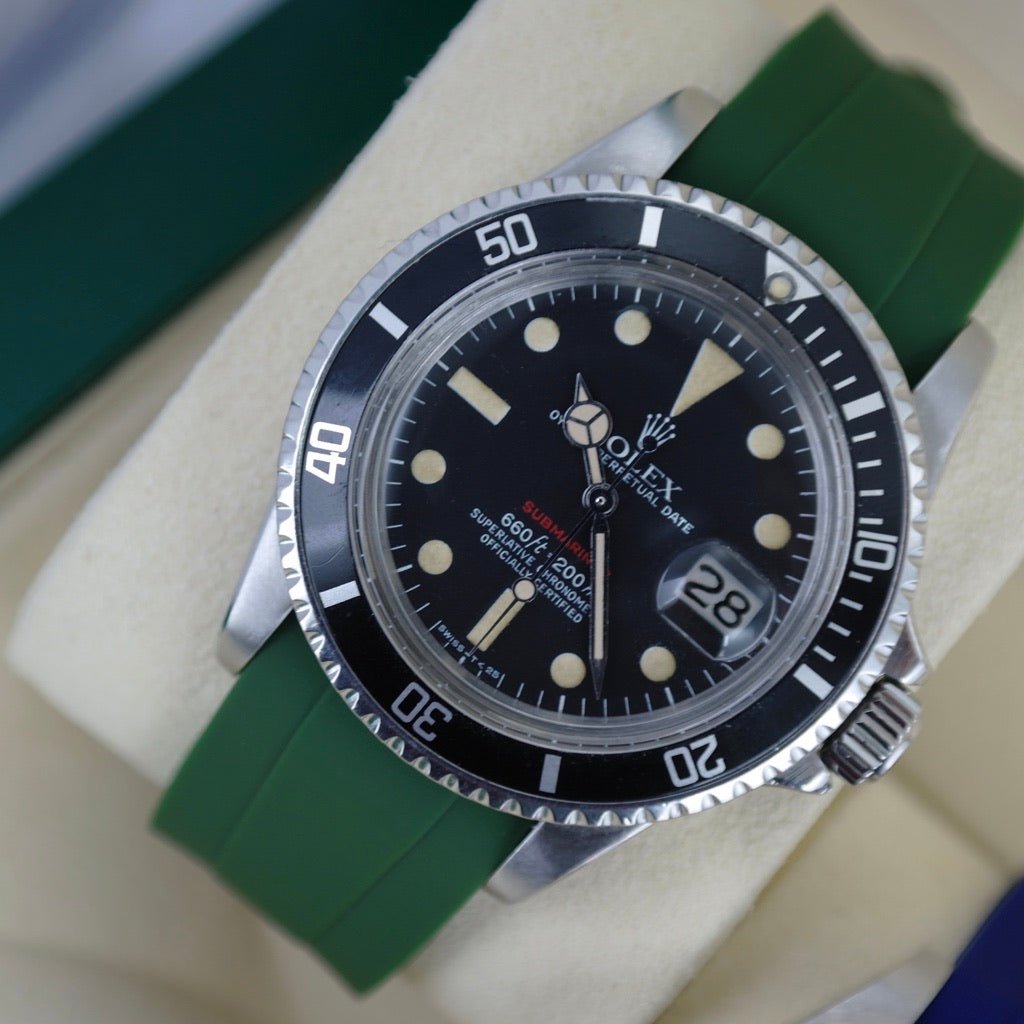 Correa de Caucho Curvada Verde Oliva 20mm - Tempomat Madrid