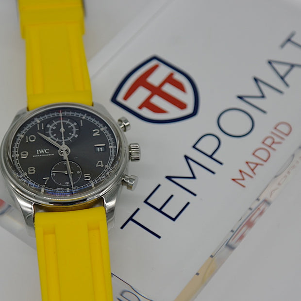 Tempomat Madrid  affordable luxury watch accessories, 22mm universal yellow rubber strap for tag heuer, tudor, omega