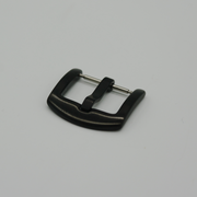 Tempomat Madrid  affordable luxury watch accessories, stailess steel quality buckle made to fit our 20mm curved ended Straps for rolex & omega - Black PVD Stainless Steel - 18mm width, 3mm tongue