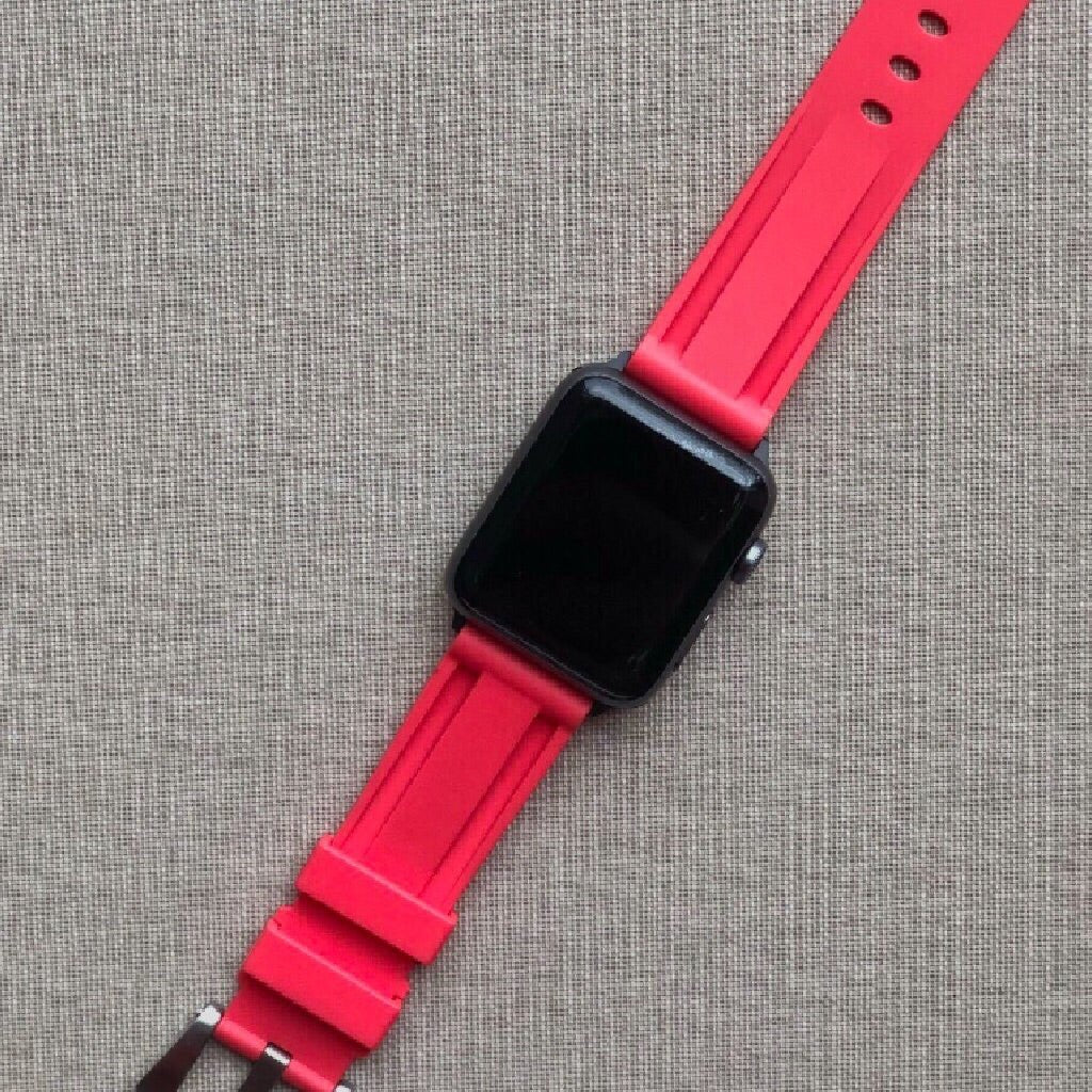 Red Rubber Strap - iwatch - Tempomat Madrid
