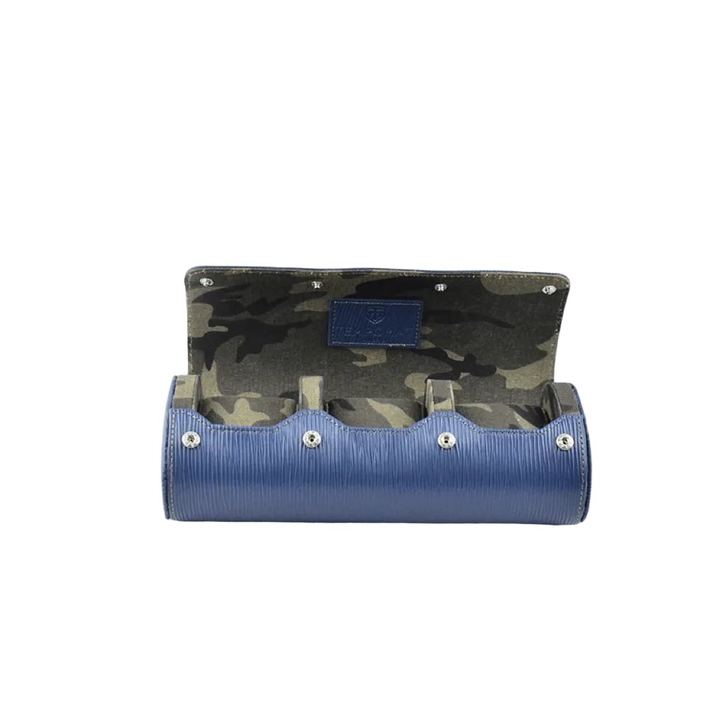 Estuche de reloj de piel saffiano Epi azul - Tempomat Madrid