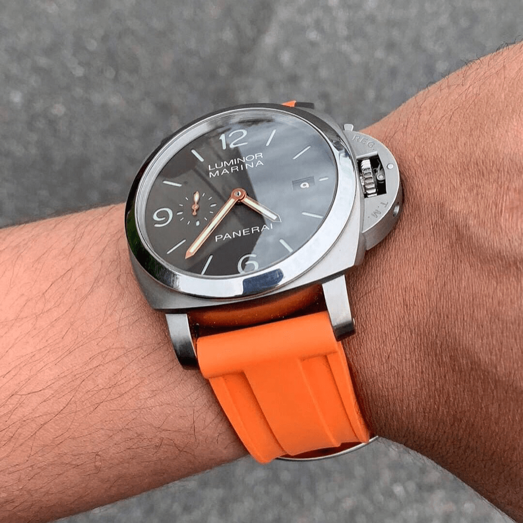 Orange panerai strap online