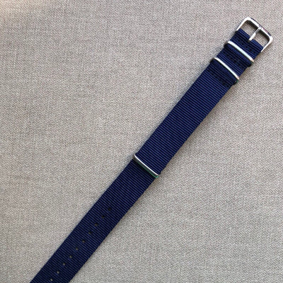 Tempomat Madrid, Navy Blue Nato Strap for Rolex & Omega, 20mm universal fit