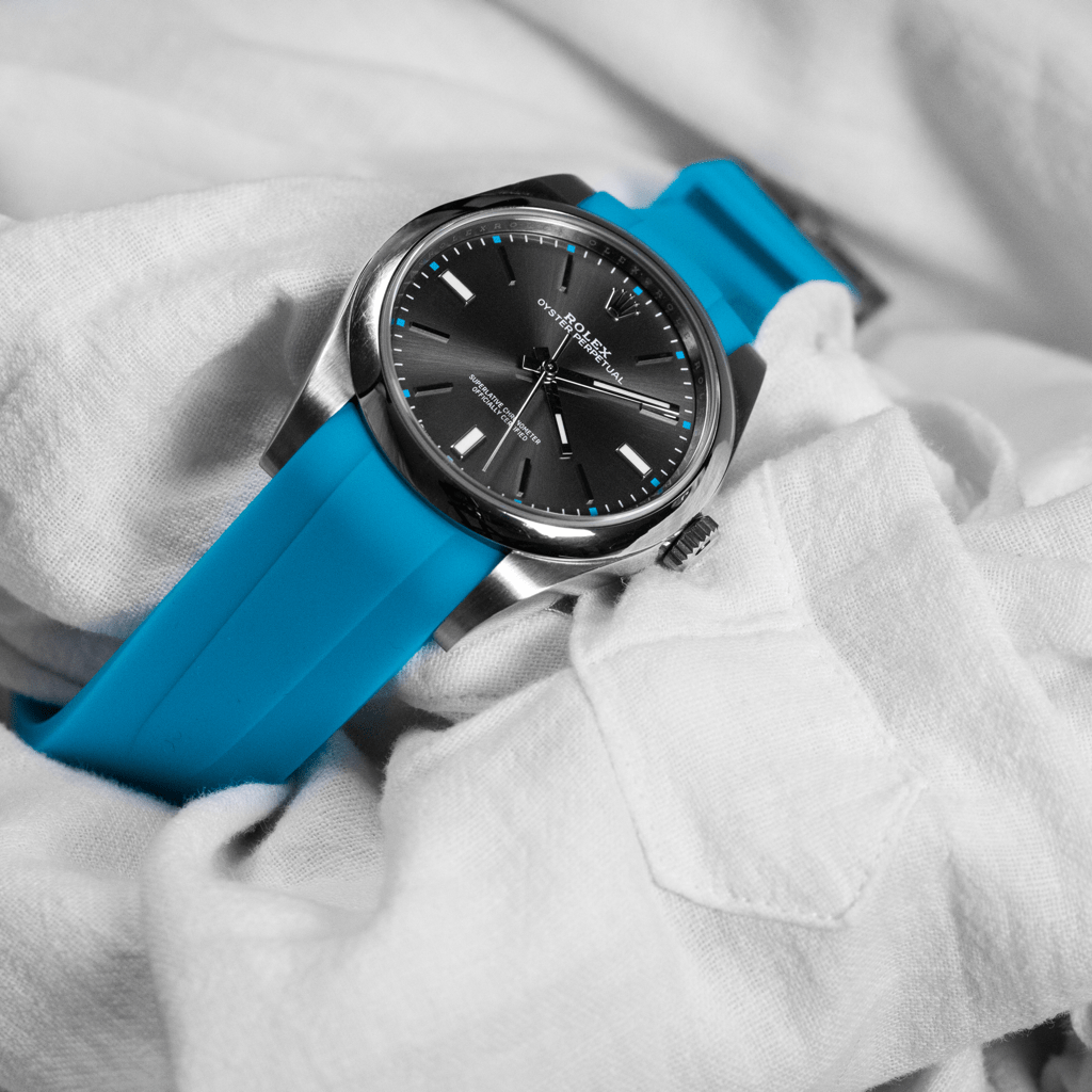 Correa de Caucho Curvada Azul Marbella 20mm - Tempomat Madrid