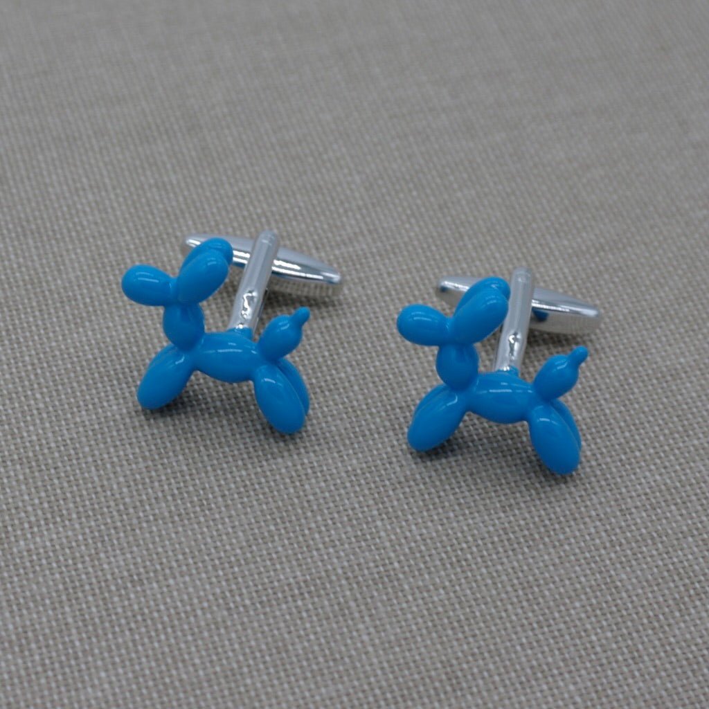 Light Blue Balloon dog Cufflinks - Tempomat Madrid